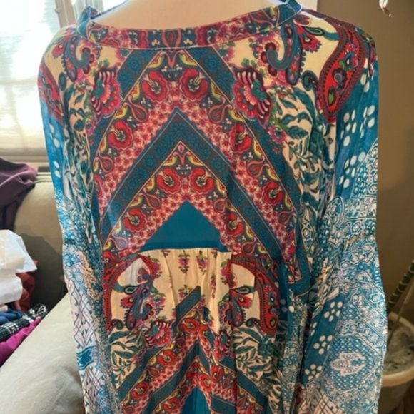 Johnny Was Babydoll Tunic Top - Picture 3 of 6